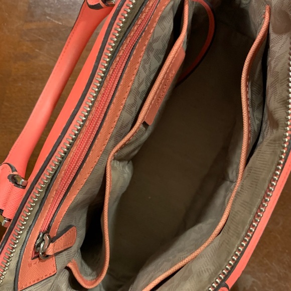 Michael Kors Pink Grapefruit Dome Satchel - Picture 5 of 7